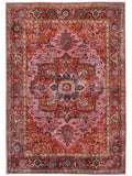 Tapis RugVista Georgia Oriental – Rose / Rouge (lavable en machine)
