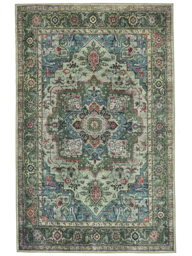 Tapis RugVista Georgia Oriental – Rose / Rouge (lavable en machine)
